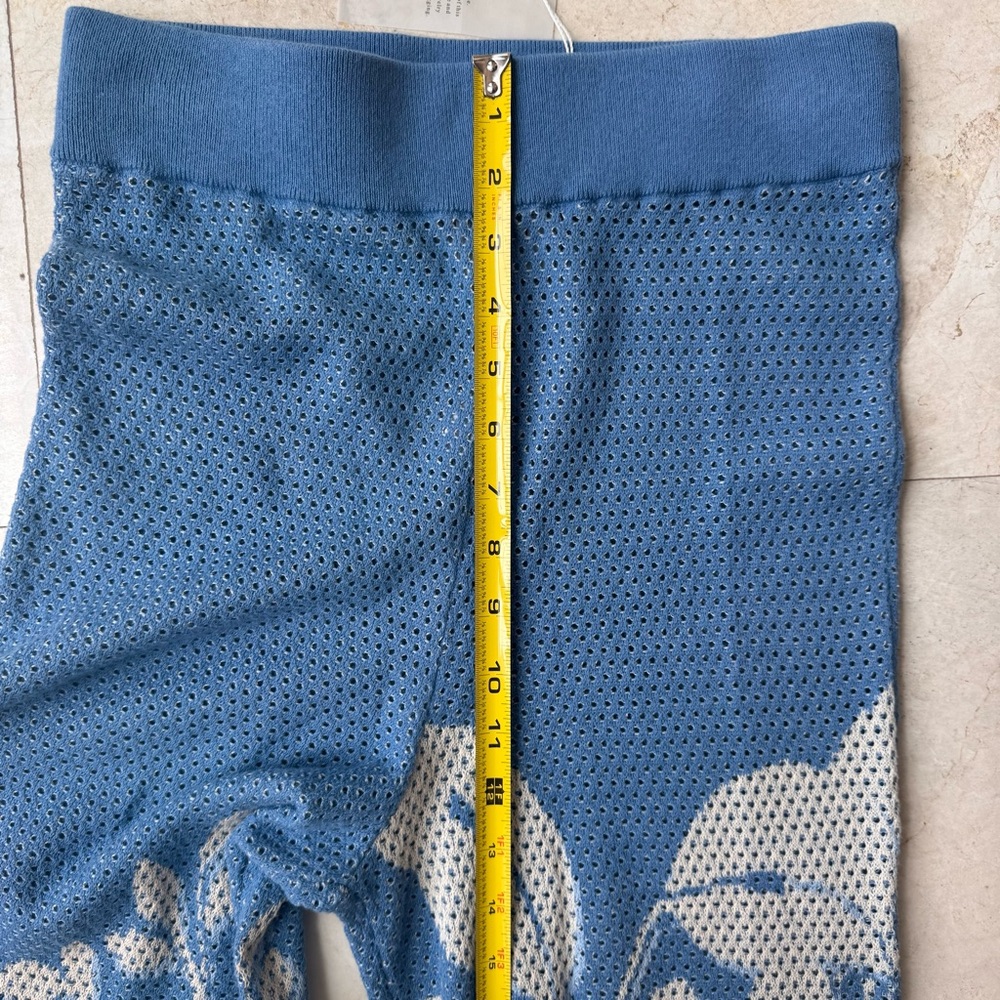 Misa Los Angeles Liam Floral Blue and White Knit Pants size M - Picture 9 of 13